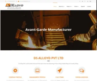 Dsalloys.com(Ferro alloys manufacturers in india) Screenshot