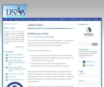 Dsam.org.my(Direct Selling Association of Malaysia (DSAM)) Screenshot