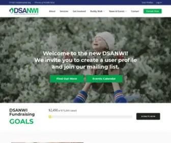 Dsanwi.org(Down Syndrome Association Northwest Indiana) Screenshot