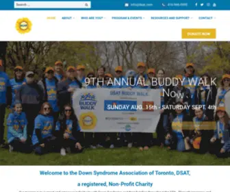 Dsat.ca(Down Syndrome Association of Toronto) Screenshot