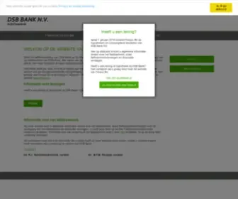 DSbbank.nl(DSB Bank) Screenshot