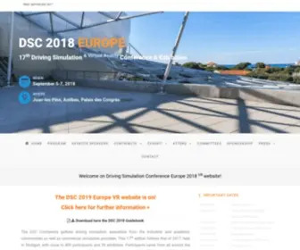 DSC2018.org(Driving Simulation Conference Europe 2018 VR) Screenshot