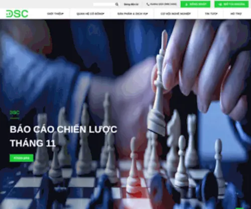 DSC.com.vn(Công ty cổ phần chứng khoán dsc (dsc) Screenshot