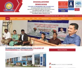 Dscet.ac.in(Dhanalakshmi Srinivasan COLLEGE OF ENGINEERING AND TECHNOLOGY) Screenshot