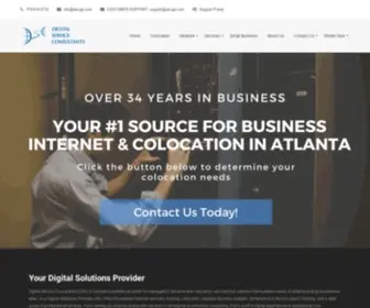 DScga.com(Affordable & Reliable Atlanta Colocation) Screenshot