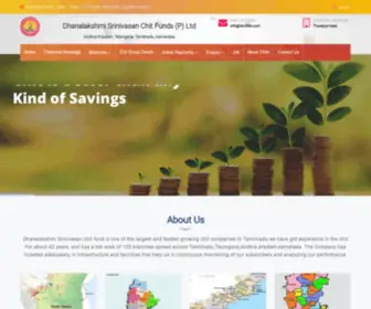 DSchits.com(Dhanalakshmi Srinivasan Chit Funds (p) Ltd) Screenshot