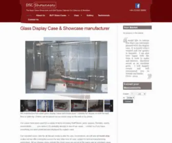 DSCshowcases.co.uk(DSC Showcases UK manufacturer of display cases) Screenshot