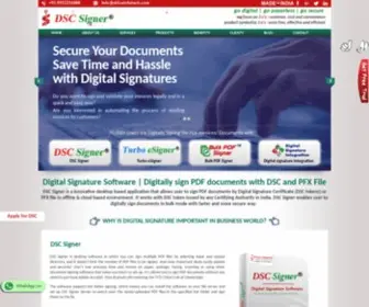 DScsigner.com(DSC Signer) Screenshot