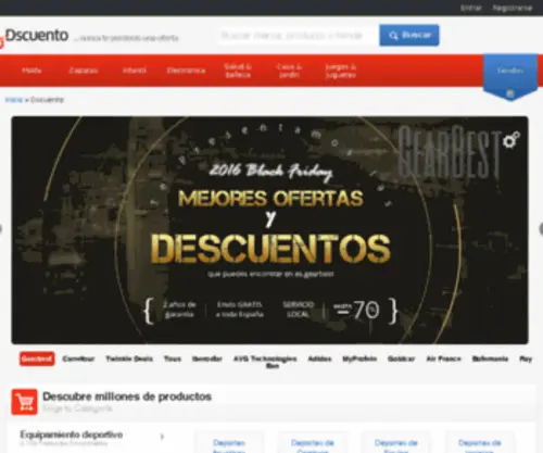 Dscuento.com(Las mejores ofertas y tiendas online) Screenshot