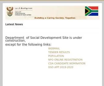 DSD.gov.za(Department of Social Development) Screenshot