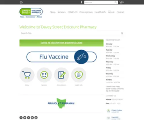 DSDP.com.au(Davey Street Discount Pharmacy) Screenshot