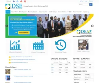 Dse.co.tz(Dar es Salaam Stock Exchange PLC) Screenshot