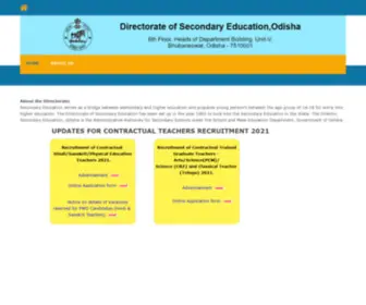 Dseodisha.in(Directorate of Secondary Education) Screenshot