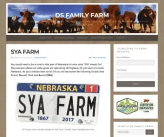 Dsfamilyfarm.com(Have peace of mind with pasture grazed meats) Screenshot