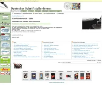 Dsfo.de(Deutsches Schriftstellerforum) Screenshot