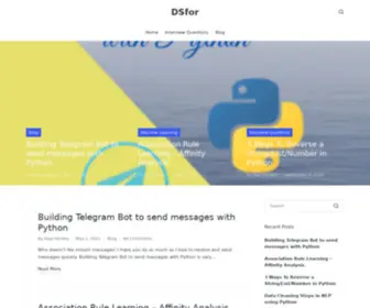 Dsfor.com(Data Science For Everyone) Screenshot