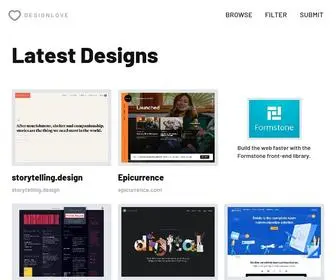 DSGNLV.com(Daily Web Design Inspiration) Screenshot