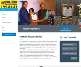 DShmindia.com(Dolphin School of Hotel Management) Screenshot