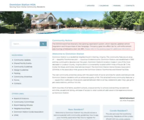 Dshoa.com(Serving Town Home Community Residents) Screenshot
