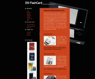 Dsiflashcard.com(DSi rom backup flash card) Screenshot