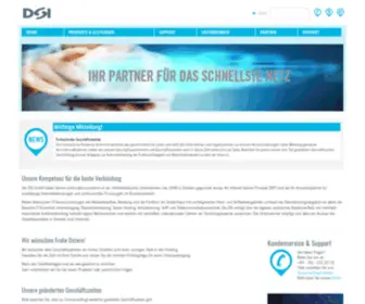 Dsinet.de(DSI GmbH Daten Service Informationssysteme) Screenshot