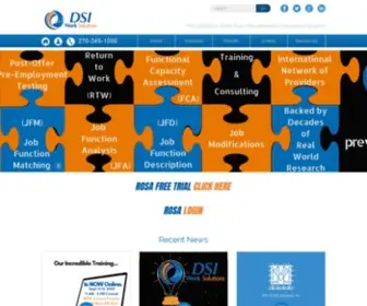 Dsiworksolutions.com(Work Injury Prevention & Management) Screenshot