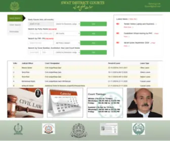 DSJswat.gov.pk(District Courts) Screenshot
