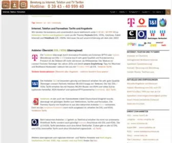 DSL-Flatrate-Angebote.de(Kostenlose und unabhängige Tarifberatung (auch telefonisch)) Screenshot