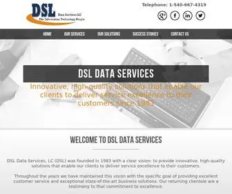 DSldata.com(DSL Data Services) Screenshot