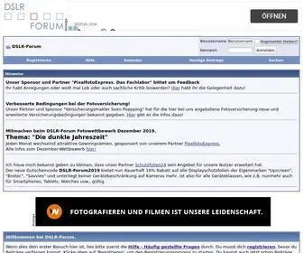 DSLR-Forum.de(DSLR Forum) Screenshot