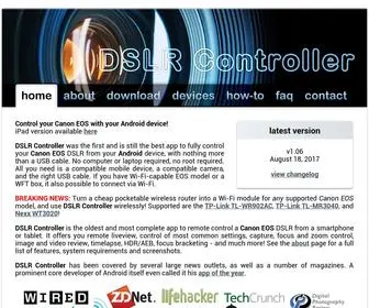 DSLrcontroller.com(DSLR Controller) Screenshot