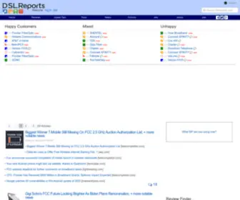 DSlreports.com(DSLReports Home) Screenshot