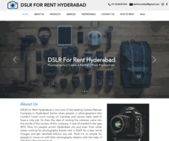 DSLrforrenthyd.com(DSLR For Rent Hyderabad) Screenshot