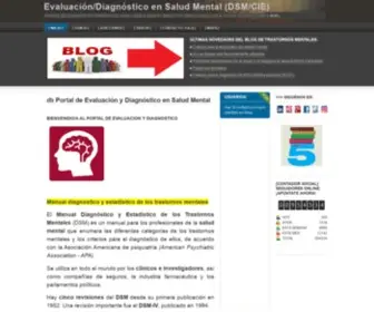 DSM-IV.org.es(Portal de Evaluación y Diagnóstico en Salud Mental) Screenshot
