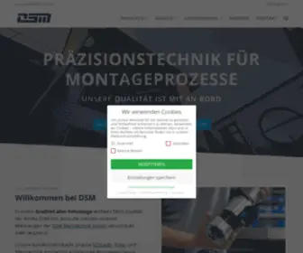 DSM-Messtechnik.de(Willkommen bei der DSM) Screenshot