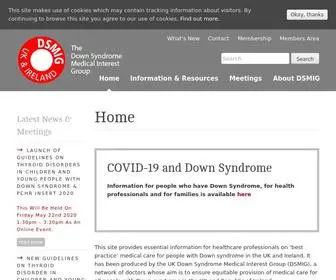 Dsmig.org.uk(Down Syndrome Medical Interest Group) Screenshot