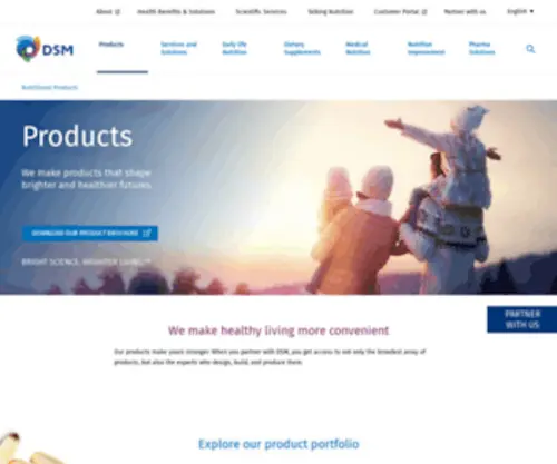 DSmnutritionalproducts.com(DSM Nutritional Products) Screenshot