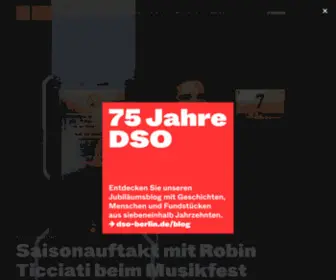 Dso-Berlin.de(Das Deutsche Symphonie) Screenshot