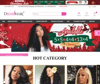 Dsoarhair.com(Wholesale Virgin Remy Human Hair) Screenshot