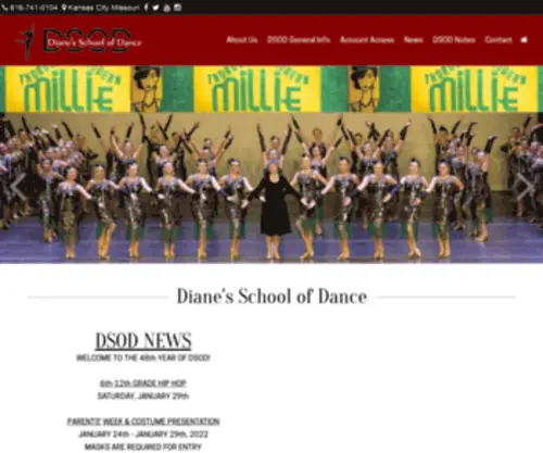 Dsodkc.com(Kansas City Dance Studio) Screenshot