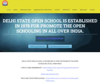 Dsos.co.in(Delhi State Open School) Screenshot