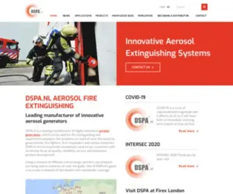 Dspa.nl(Innovative Aerosol Fire Suppression Systems) Screenshot