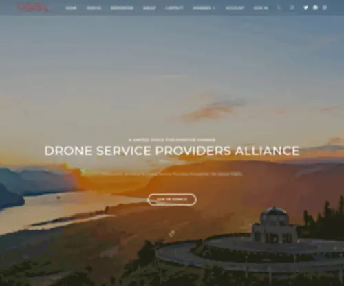 Dspalliance.org(Drone Service Providers Alliance) Screenshot