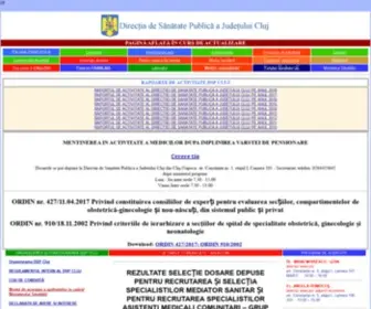 DSPcluj.ro(Direcţia) Screenshot