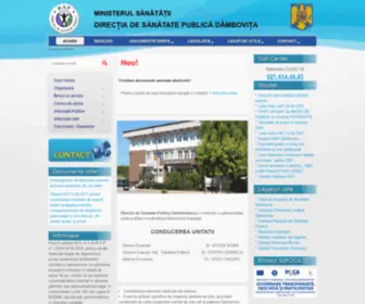 DSpdambovita.ro(Directia de Sanatate Publica Dambovita) Screenshot