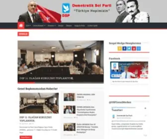 DSP.org.tr(Demokratik Sol Parti Resmi Web Sitesi) Screenshot
