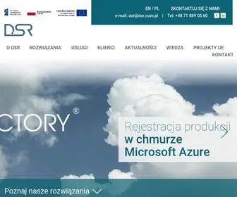 DSR.com.pl(DSR dostarcza rozwiązania informatyczne dla firm produkcyjnych) Screenshot