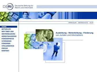 Dsri.de(Deutsche Stiftung für Recht und Informatik (DSRI)) Screenshot