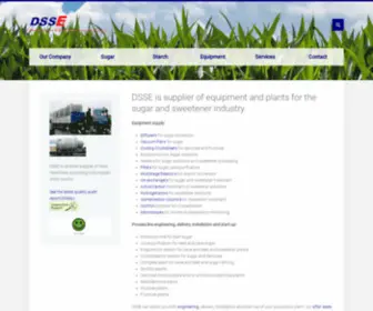 Dsse.biz(DSSE is a supplier to the worlds sugar and sweetener industry of) Screenshot