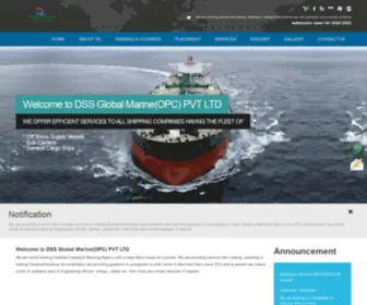 DSSGlobalmarine.com(DSS Global Marine(OPC) PVT LTD) Screenshot